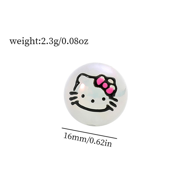 Sanrio Hello Kitty Kuromi Cinnamoroll Pochacco Beads For Diy